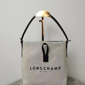 NWT Longchamp Essential Toile Bucket Bag